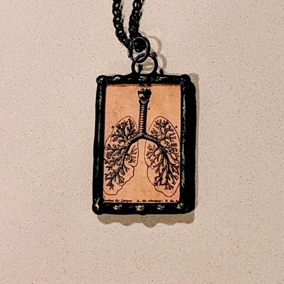 Very Unique Custom Made Gothic Medical Necklace - Picture 1 of 3